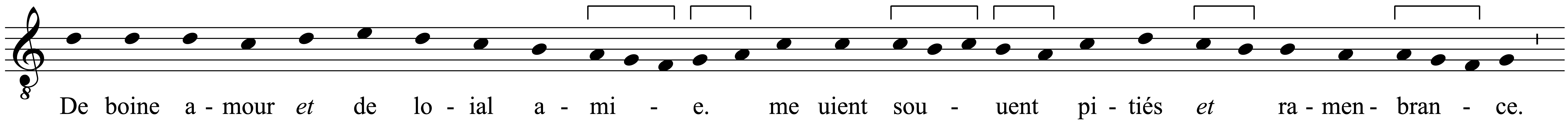 Work musical notation
